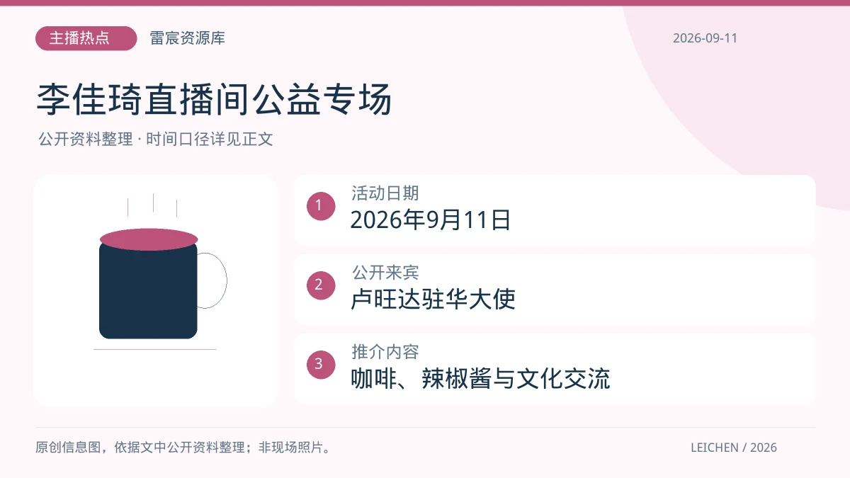 李佳琦直播间公益专场｜2026-09-11公开信息要点示意图
