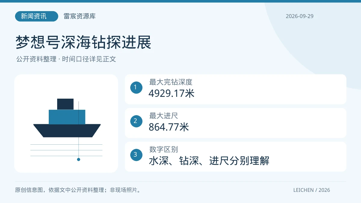 梦想号深海钻探进展｜2026-09-29公开信息要点示意图